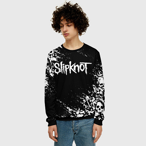 Мужской свитшот SLIPKNOT / 3D-Черный – фото 3