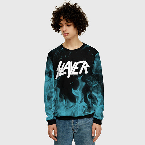 Мужской свитшот Slayer / 3D-Черный – фото 3