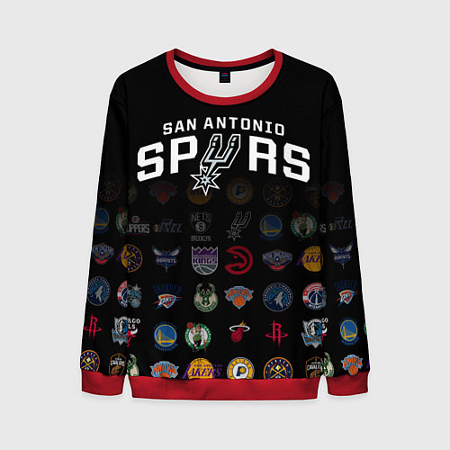 Мужской свитшот San Antonio Spurs 2 / 3D-Красный – фото 1