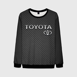 Свитшот мужской Toyota Carbon, цвет: 3D-черный