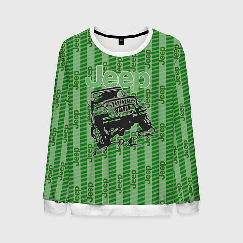 Мужской свитшот Jeep / 3D-Белый – фото 1