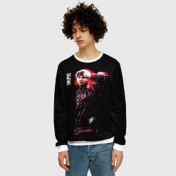 Свитшот мужской BTS, цвет: 3D-белый — фото 2