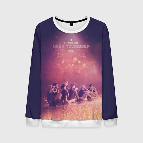 Мужской свитшот BTS / 3D-Белый – фото 1