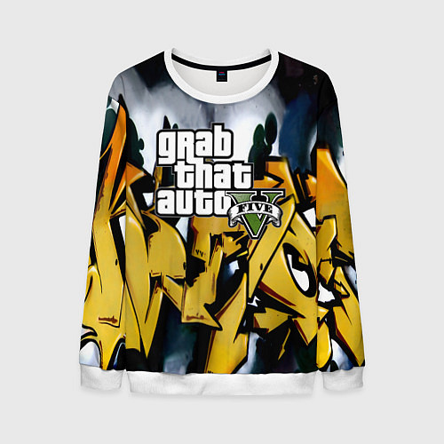 Мужской свитшот GTA5 / 3D-Белый – фото 1