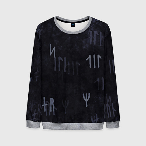 Мужской свитшот Кельтские руны / 3D-Меланж – фото 1