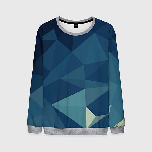 Мужской свитшот DARK BLUE / 3D-Меланж – фото 1