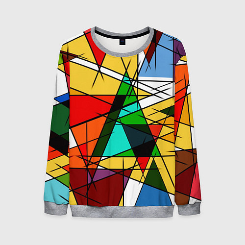 Мужской свитшот ПИКАССО / 3D-Меланж – фото 1