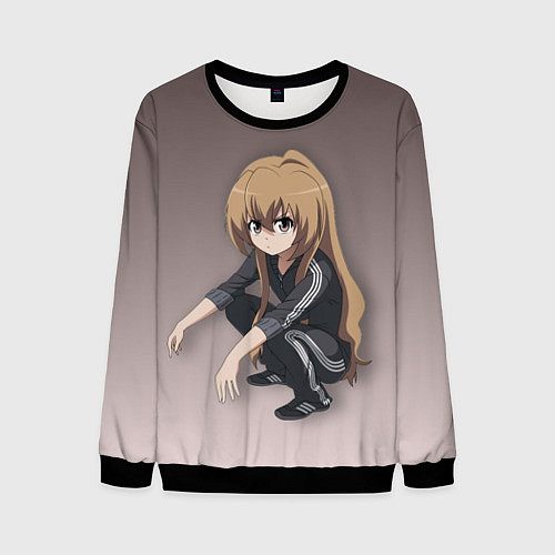 Мужской свитшот Аниме / 3D-Черный – фото 1