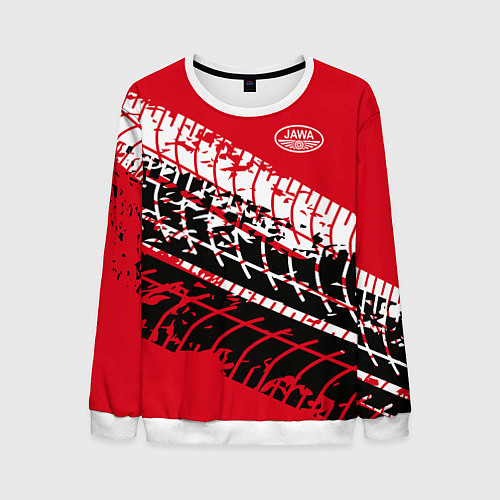 Мужской свитшот JAWA / 3D-Белый – фото 1
