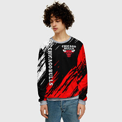 Свитшот мужской CHICAGO BULLS, цвет: 3D-меланж — фото 2