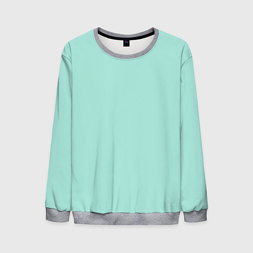 Мужской свитшот Мятная Маска / 3D-Меланж – фото 1