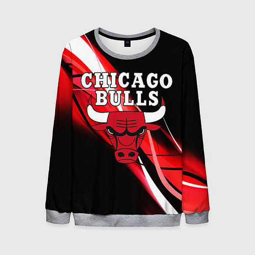 Мужской свитшот CHICAGO BULLS / 3D-Меланж – фото 1
