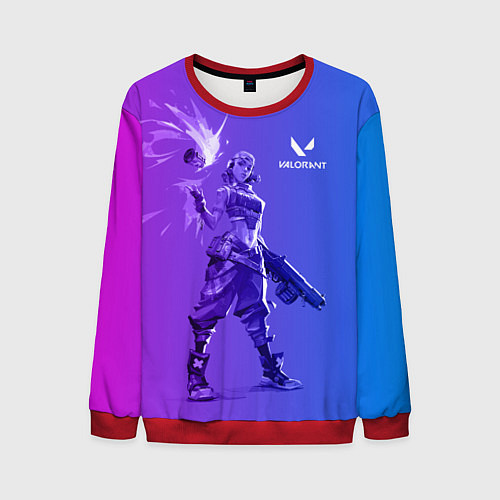 Мужской свитшот Valorant / 3D-Красный – фото 1