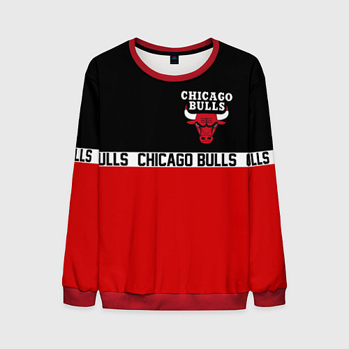 Мужской свитшот CHICAGO BULLS / 3D-Красный – фото 1