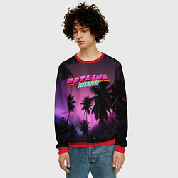 Свитшот мужской HOTLINE MIAMI, цвет: 3D-красный — фото 2