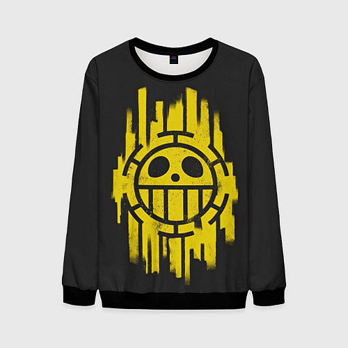 Мужской свитшот Skull One Piece / 3D-Черный – фото 1