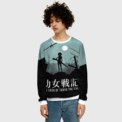 Свитшот мужской The saga of Tanya the evil, цвет: 3D-белый — фото 2