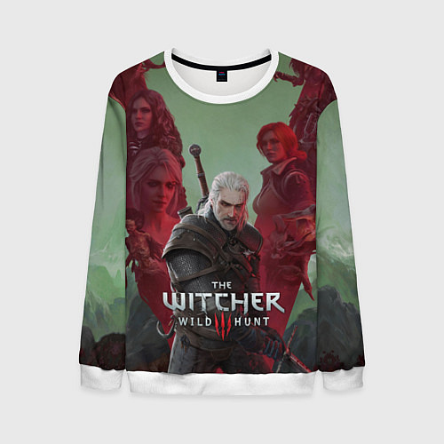 Мужской свитшот The Witcher 5-летие / 3D-Белый – фото 1