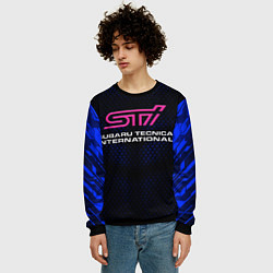 Свитшот мужской SUBARU STI Z, цвет: 3D-черный — фото 2