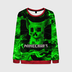 Свитшот мужской MINECRAFT CREEPER CAT, цвет: 3D-красный