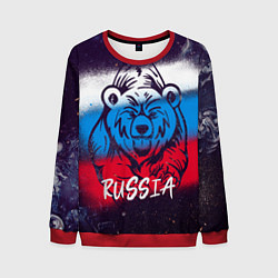Свитшот мужской Russia Bear, цвет: 3D-красный
