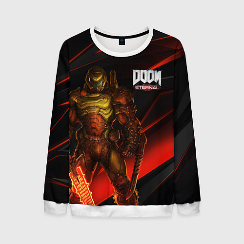 Мужской свитшот DOOM ETERNAL / 3D-Белый – фото 1