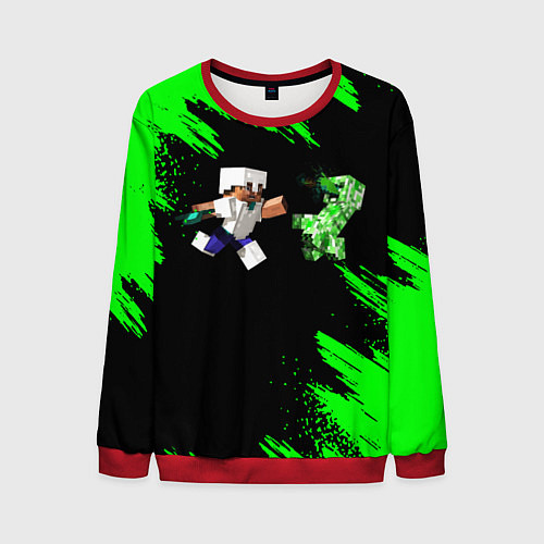 Мужской свитшот MINECRAFT / 3D-Красный – фото 1