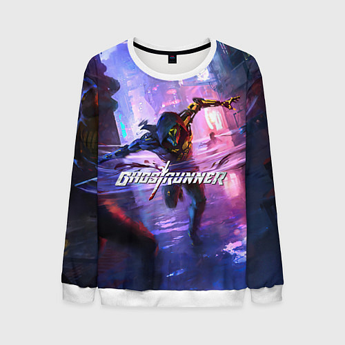 Мужской свитшот Ghostrunner / 3D-Белый – фото 1
