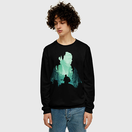 Мужской свитшот THE LAST OF US / 3D-Черный – фото 3