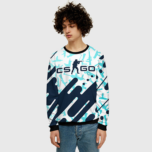 Мужской свитшот CS GO КС ГО / 3D-Черный – фото 3