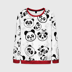 Свитшот мужской Панды, цвет: 3D-красный