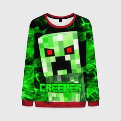 Свитшот мужской MINECRAFT CREEPER, цвет: 3D-красный