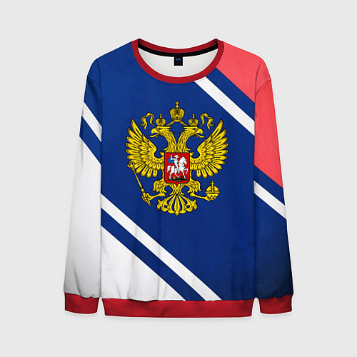Мужской свитшот RUSSIA SPORT / 3D-Красный – фото 1