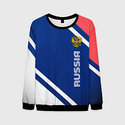 Свитшот мужской RUSSIA SPORT, цвет: 3D-черный