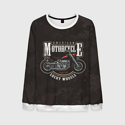 Свитшот мужской American Motorcycle Z, цвет: 3D-белый