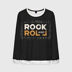 Свитшот мужской Rock and Roll Z, цвет: 3D-белый