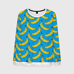 Свитшот мужской Go Bananas, цвет: 3D-белый
