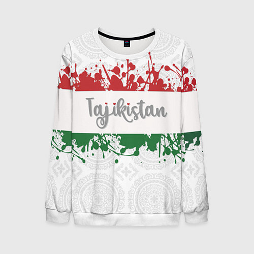 Мужской свитшот Таджикистан / 3D-Белый – фото 1