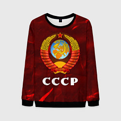 Свитшот мужской СССР USSR, цвет: 3D-черный