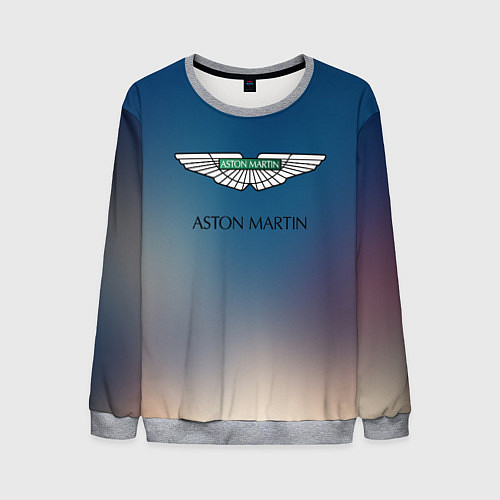 Мужской свитшот Aston martin / 3D-Меланж – фото 1