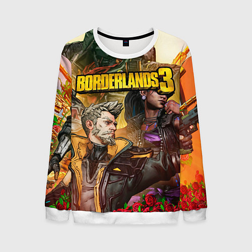 Мужской свитшот Borderlands 3 / 3D-Белый – фото 1