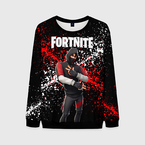 Мужской свитшот Fortnite Ikonik / 3D-Черный – фото 1