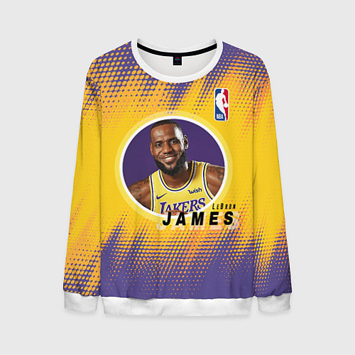 Мужской свитшот LeBron James / 3D-Белый – фото 1