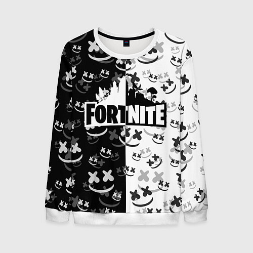 Мужской свитшот FORTNITE MARSHMELLO / 3D-Белый – фото 1