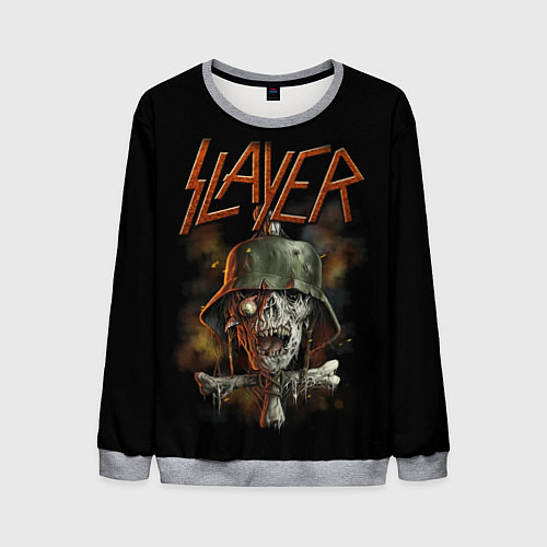 Мужской свитшот Slayer / 3D-Меланж – фото 1