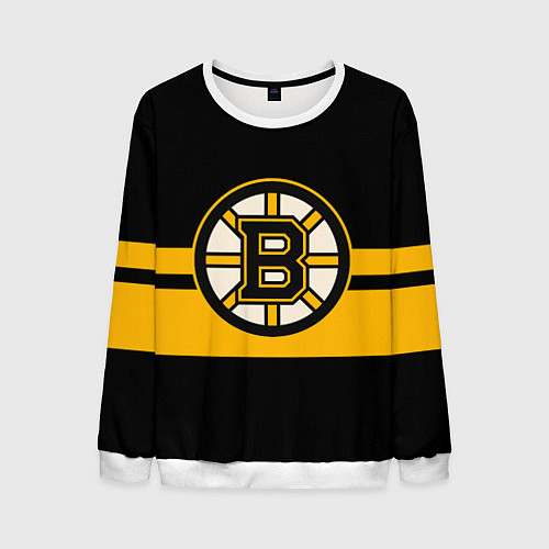 Мужской свитшот BOSTON BRUINS NHL / 3D-Белый – фото 1