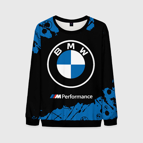 Мужской свитшот BMW БМВ / 3D-Черный – фото 1
