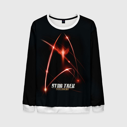 Мужской свитшот Звездный путь / 3D-Белый – фото 1