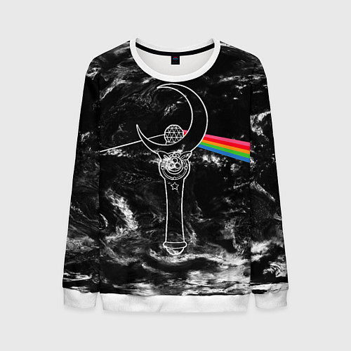 Мужской свитшот Dark Side of the Moon Stick / 3D-Белый – фото 1