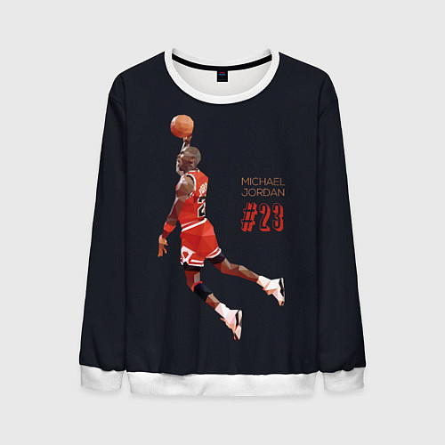 Мужской свитшот MICHAEL JORDAN / 3D-Белый – фото 1